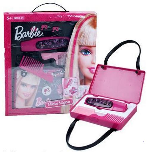 Barbie vlasové doplňky + kabelka B)