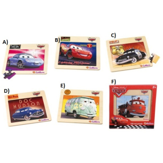 Puzzle Disney Cars, 12d, 19,5x17cm, 6druhů